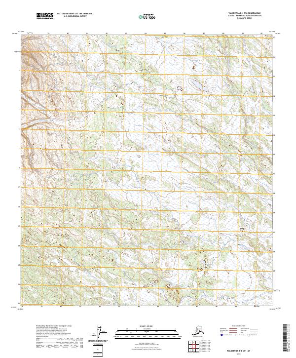 Talkeetna B-3 SW, AK — USGS 7.5-minute topo (2023)