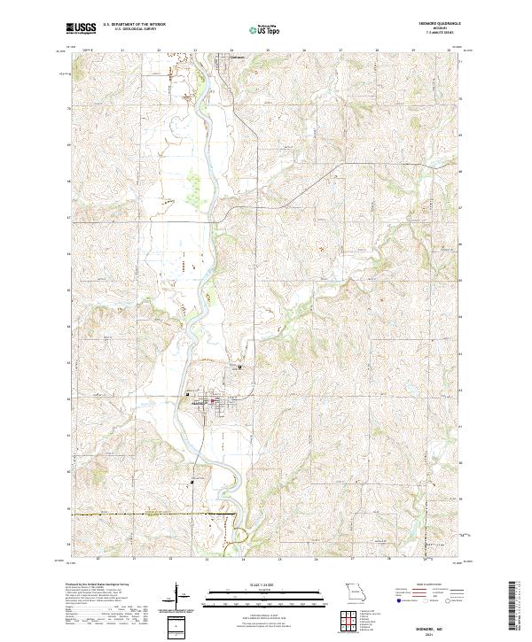 Skidmore, MO — USGS 7.5-minute topo (2021)