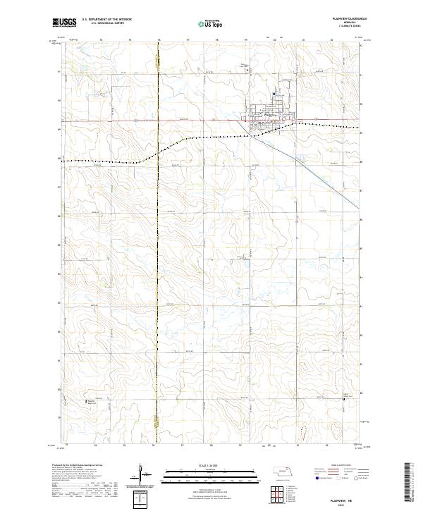 Plainview, NE — USGS 7.5-minute topo (2021)