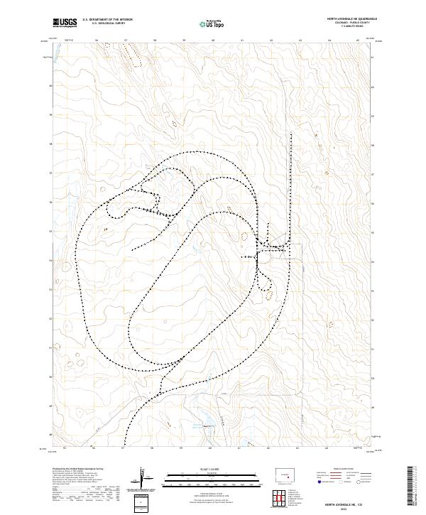 North Avondale NE, CO — USGS 7.5-minute topo (2022)