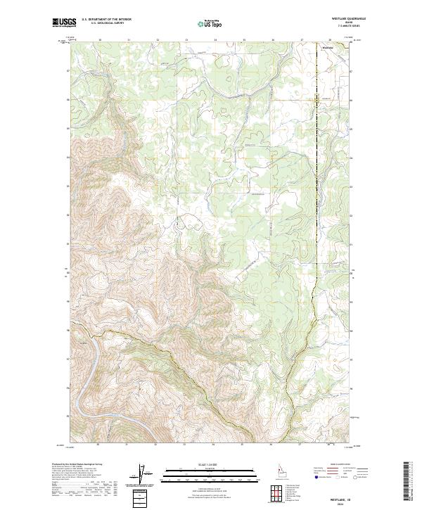 Westlake, ID — USGS 7.5-minute topo (2024)