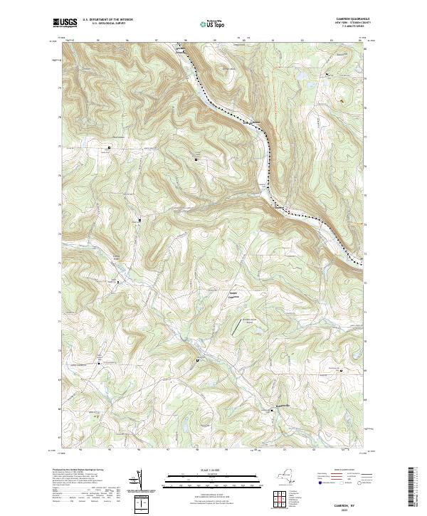 Cameron, NY — USGS 7.5-minute topo (2023)