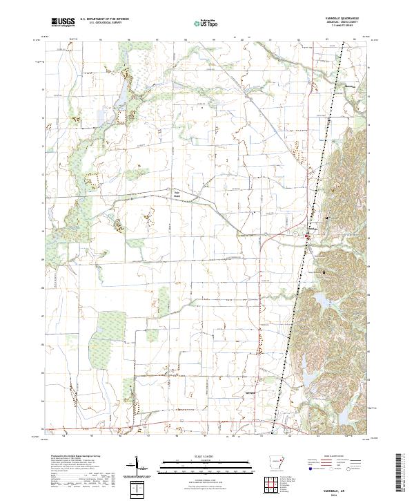 Vanndale, AR — USGS 7.5-minute topo (2024)