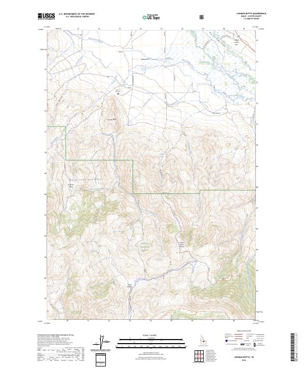 Lehman Butte, ID — USGS 7.5-minute topo (2023)
