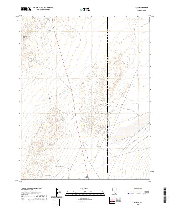 Ralston, NV — USGS 7.5-minute topo (2021)