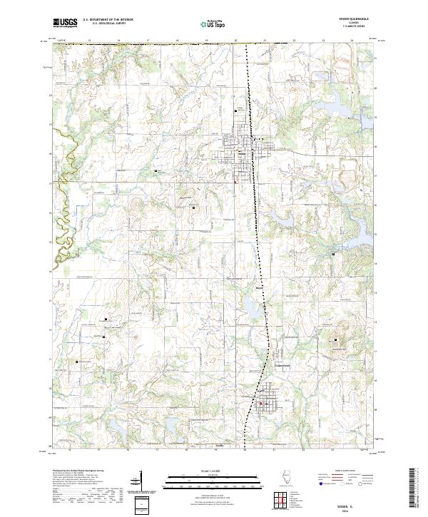 Sesser, IL — USGS 7.5-minute topo (2024)