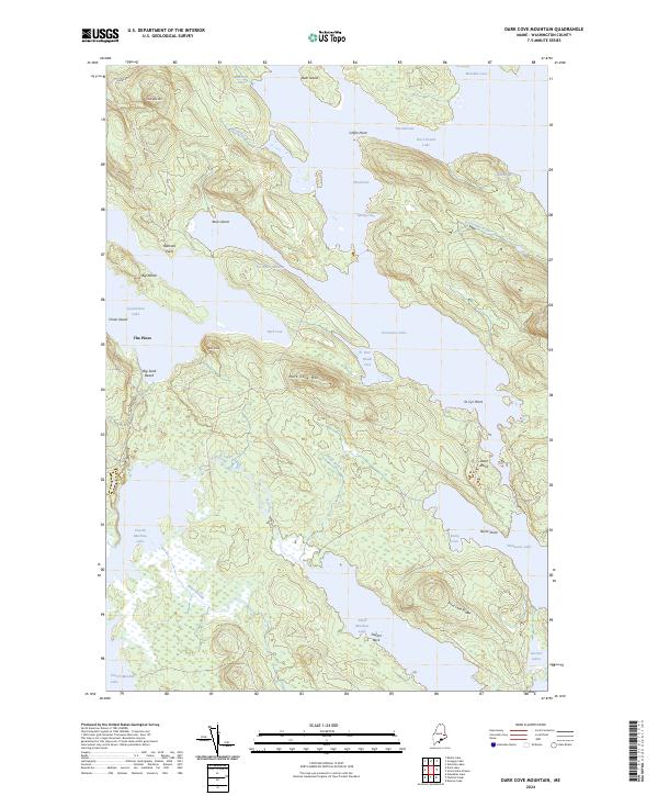 Dark Cove Mountain, ME — USGS 7.5-minute topo (2024)