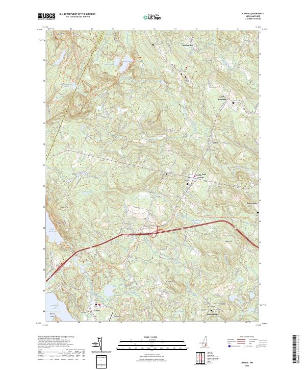 Candia, NH — USGS 7.5-minute topo (2024)