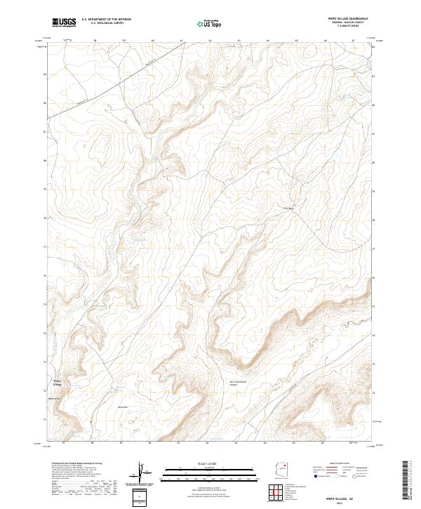Wepo Village, AZ — USGS 7.5-minute topo (2021)