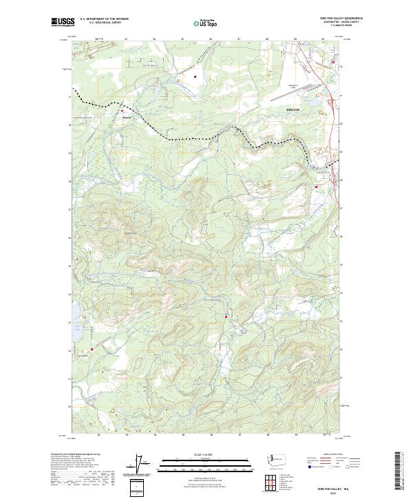 Shelton Valley, WA — USGS 7.5-minute topo (2023)