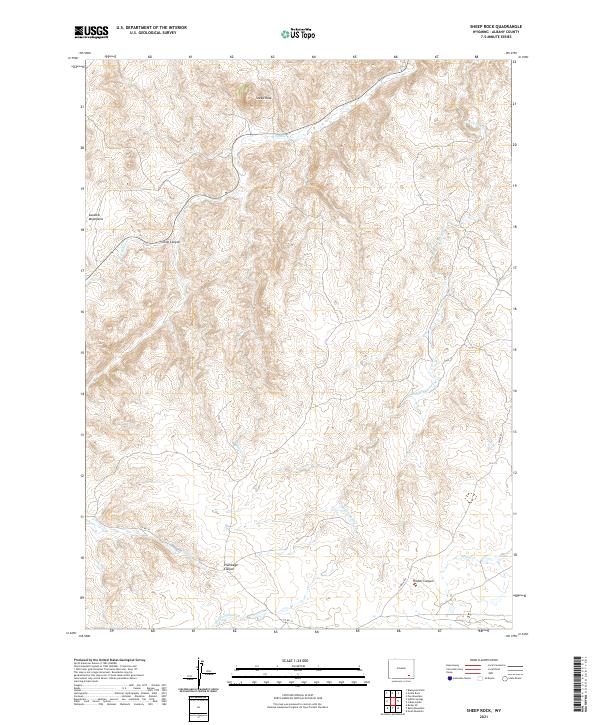 Sheep Rock, WY — USGS 7.5-minute topo (2021)