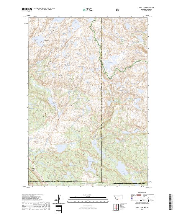 Fossil Lake, MT-WY — USGS 7.5-minute topo (2024)