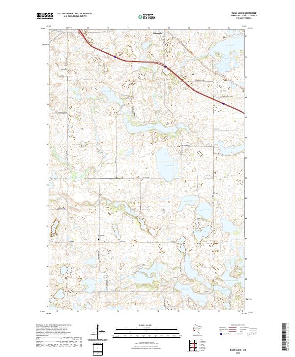 Quam Lake, MN — USGS 7.5-minute topo (2022)