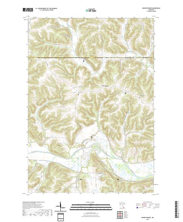 Mound Prairie, MN — USGS 7.5-minute topo (2022)