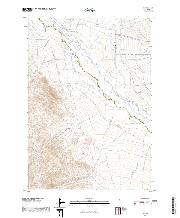 May, ID — USGS 7.5-minute topo (2023)