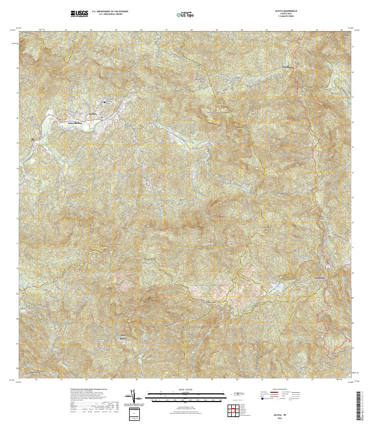 Jayuya, PR — USGS 7.5-minute topo (2024)
