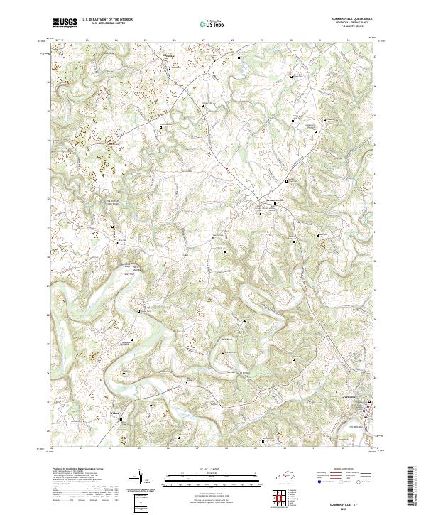 Summersville, KY — USGS 7.5-minute topo (2022)