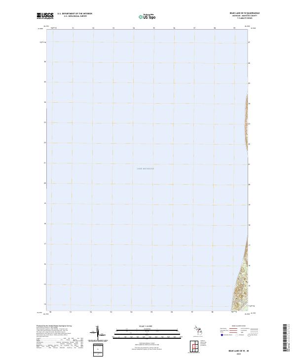Bear Lake OE W, MI — USGS 7.5-minute topo (2023)