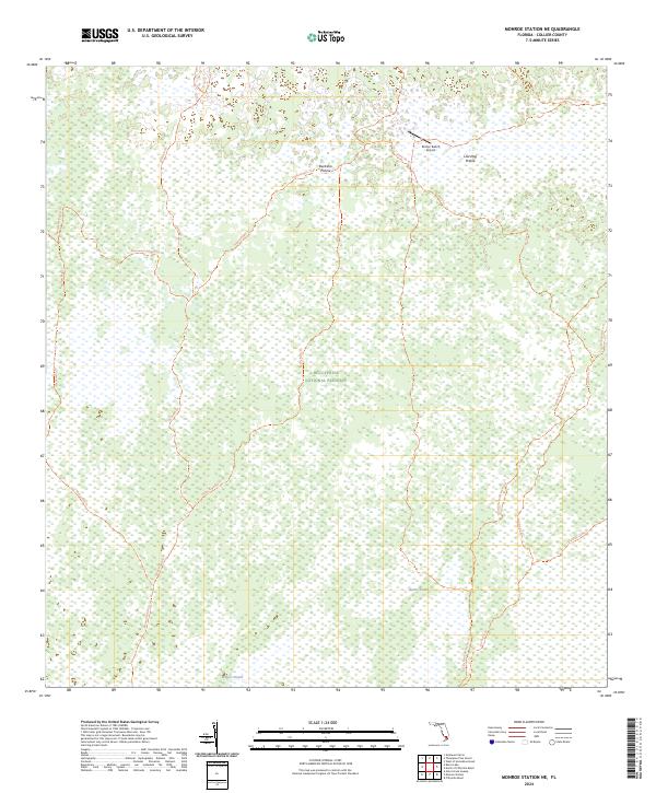 Monroe Station NE, FL — USGS 7.5-minute topo (2024)
