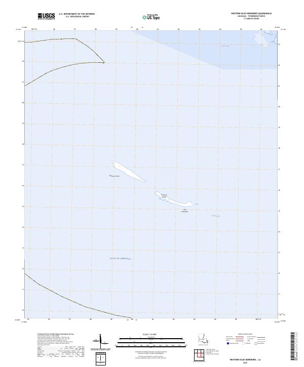Western Isles Dernieres, LA — USGS 7.5-minute topo (2025)