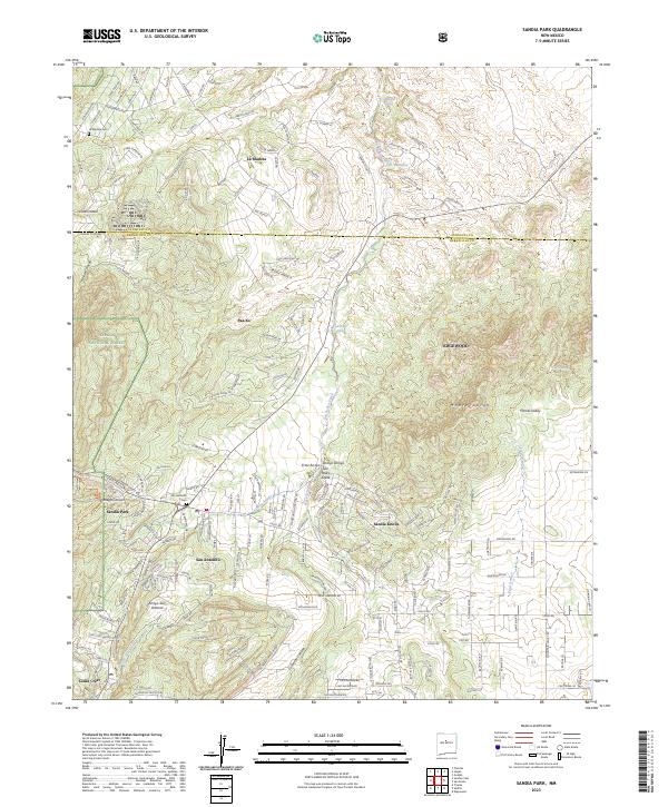Sandia Park, NM — USGS 7.5-minute topo (2023)