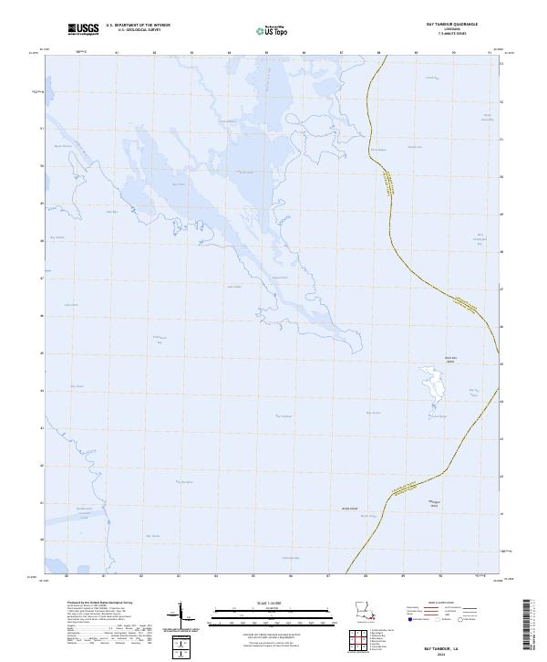 Bay Tambour, LA — USGS 7.5-minute topo (2024)