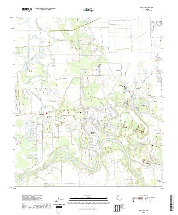 Fulshear, TX — USGS 7.5-minute topo (2022)