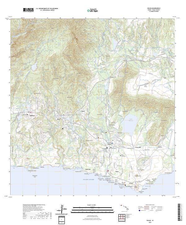 Koloa, HI — USGS 7.5-minute topo (2024)