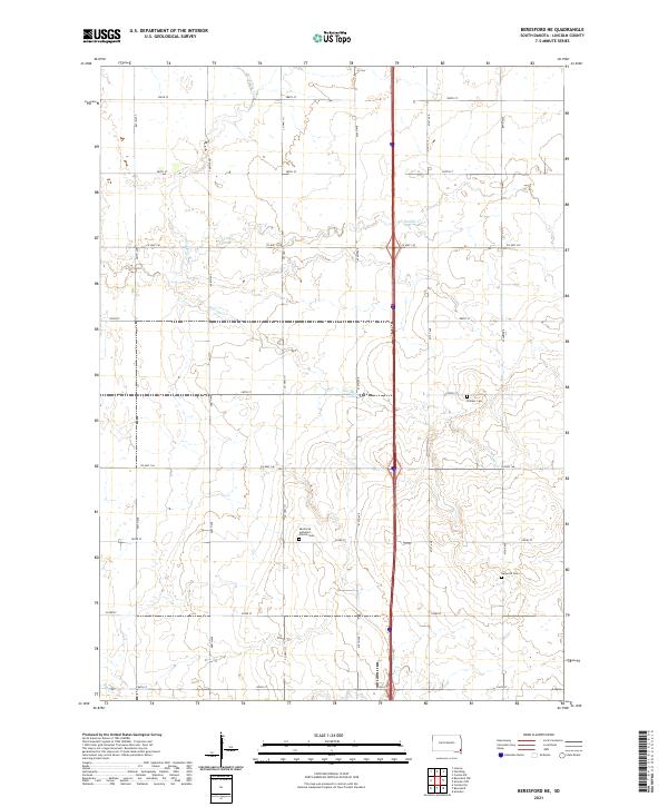 Beresford NE, SD — USGS 7.5-minute topo (2021)