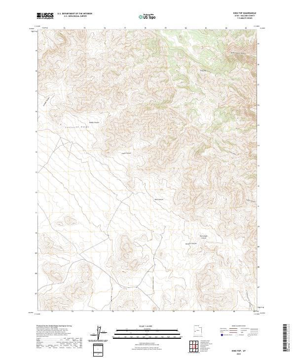 King Top, UT — USGS 7.5-minute topo (2023)
