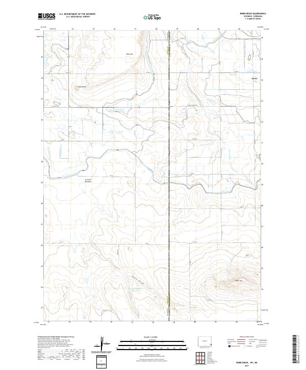 Robb Draw, WY-NE — USGS 7.5-minute topo (2021)