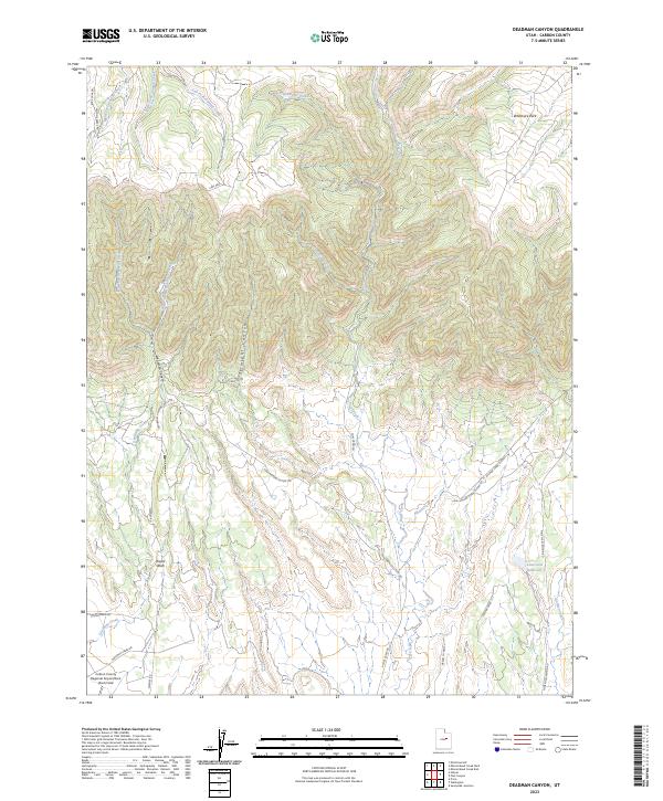 Deadman Canyon, UT — USGS 7.5-minute topo (2023)