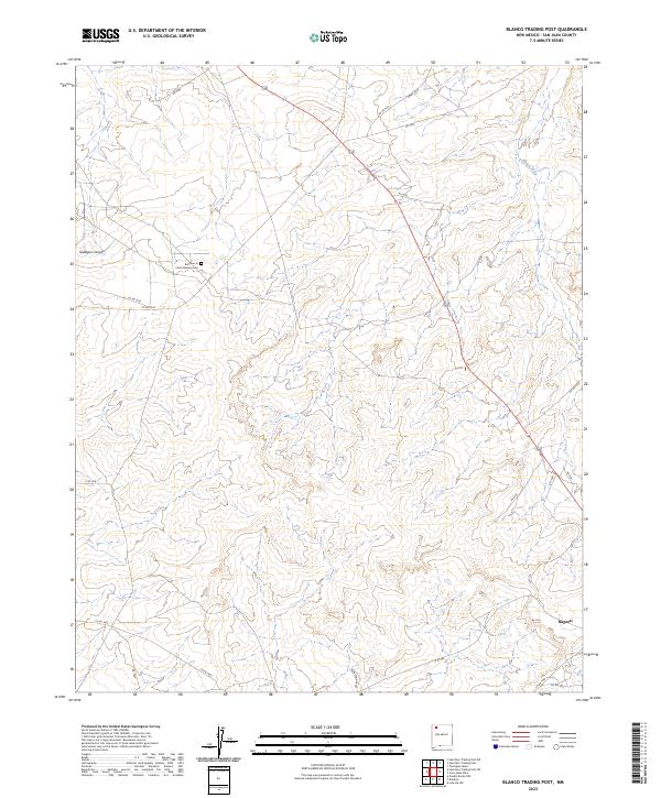 Blanco Trading Post, NM — USGS 7.5-minute topo (2023)