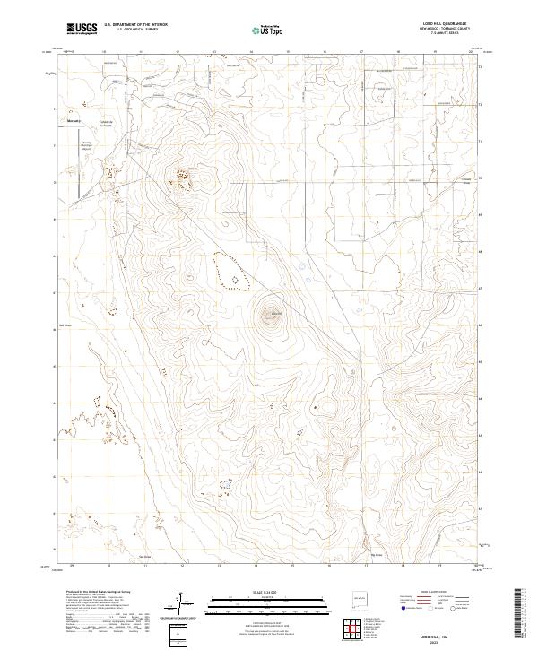 Lobo Hill, NM — USGS 7.5-minute topo (2023)