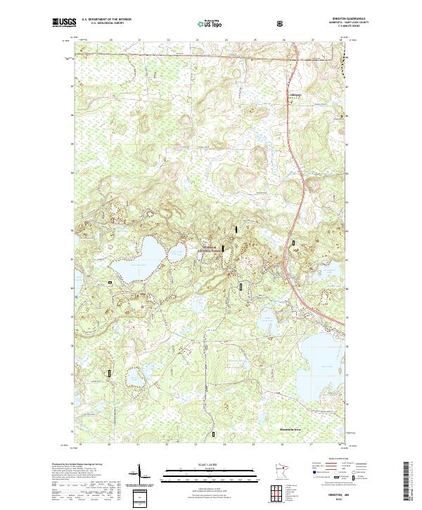 Idington, MN — USGS 7.5-minute topo (2022)