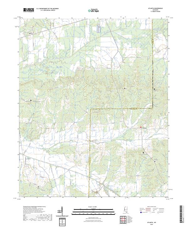 Atlanta, MS — USGS 7.5-minute topo (2024)
