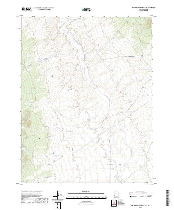 Steamboat Mountain SW, UT — USGS 7.5-minute topo (2023)