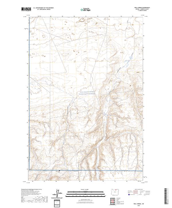 Well Spring, OR — USGS 7.5-minute topo (2024)