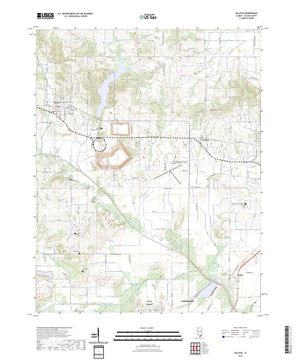 Galatia, IL — USGS 7.5-minute topo (2024)