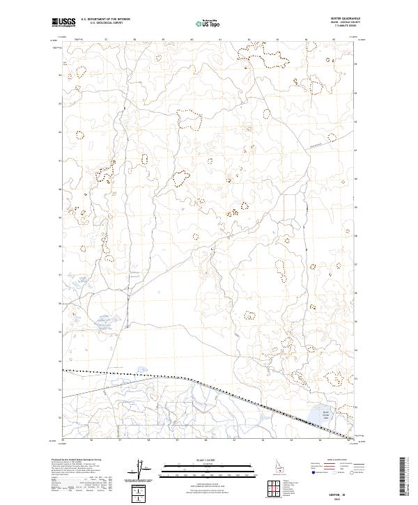 Senter, ID — USGS 7.5-minute topo (2023)