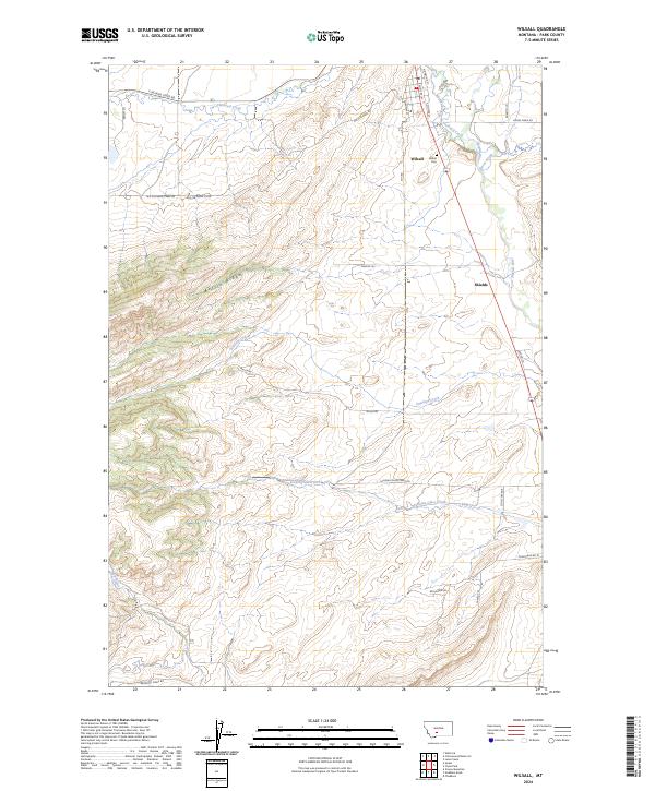 Wilsall, MT — USGS 7.5-minute topo (2024)