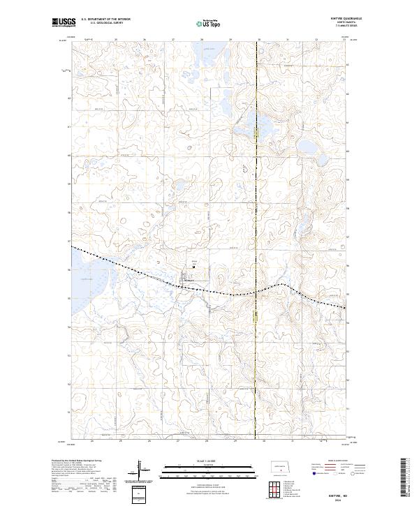 Kintyre, ND — USGS 7.5-minute topo (2024)