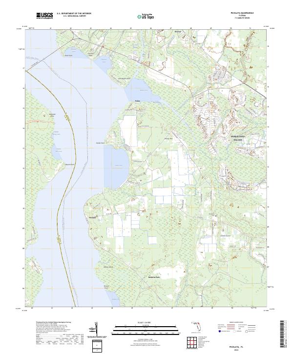 Picolata, FL — USGS 7.5-minute topo (2024)