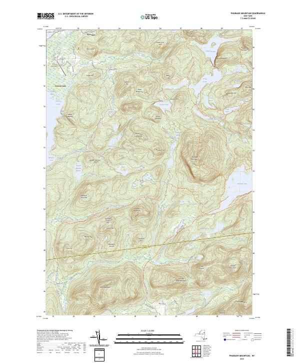 Pharaoh Mountain, NY — USGS 7.5-minute topo (2023)