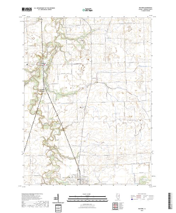Milford, IL — USGS 7.5-minute topo (2024)