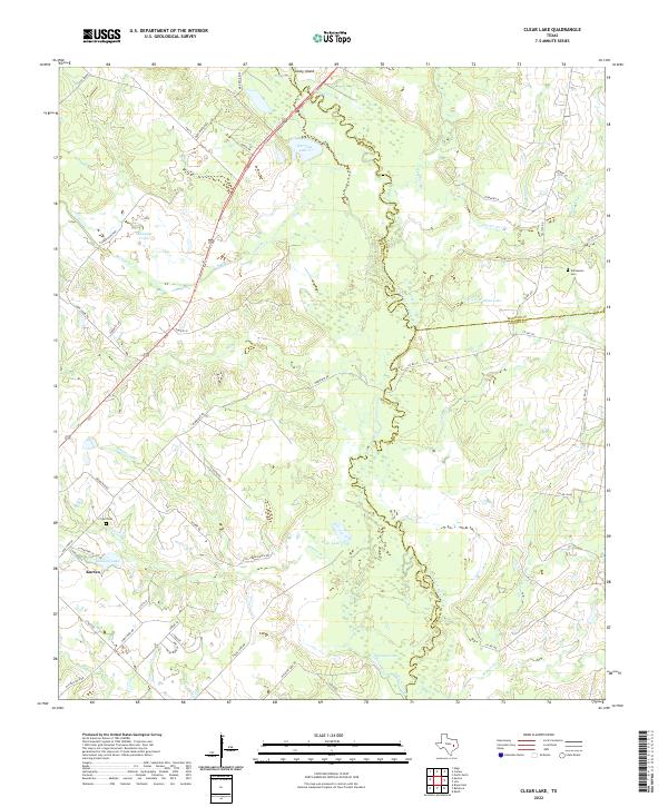 Clear Lake, TX — USGS 7.5-minute topo (2022)