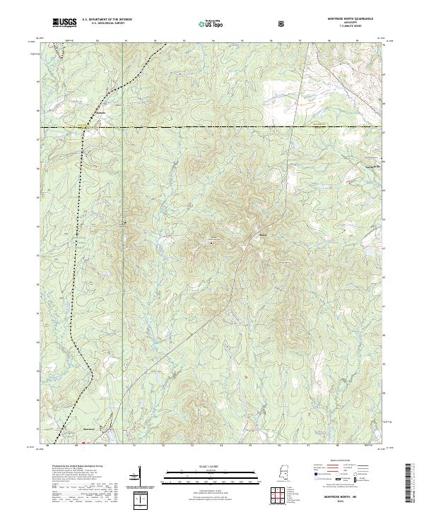 Montrose North, MS — USGS 7.5-minute topo (2024)