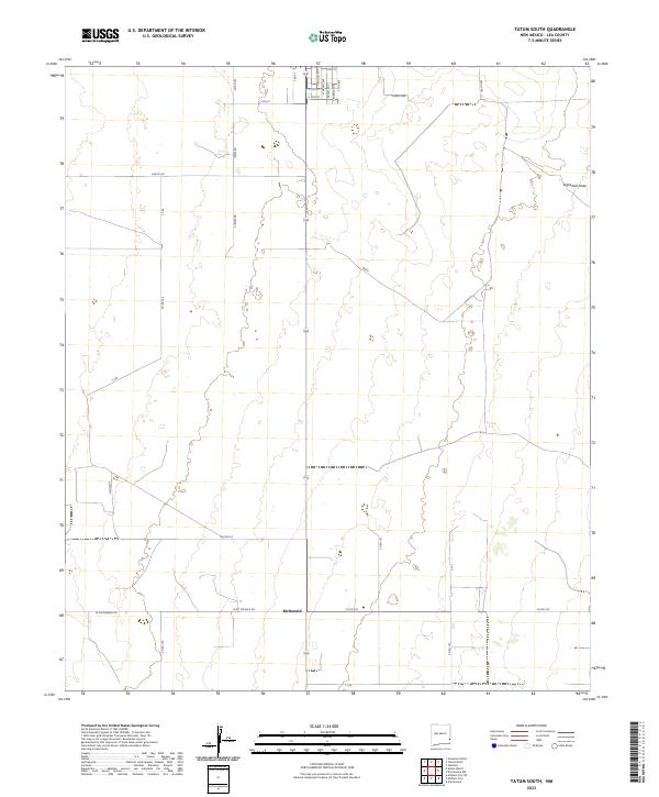 Tatum South, NM — USGS 7.5-minute topo (2023)