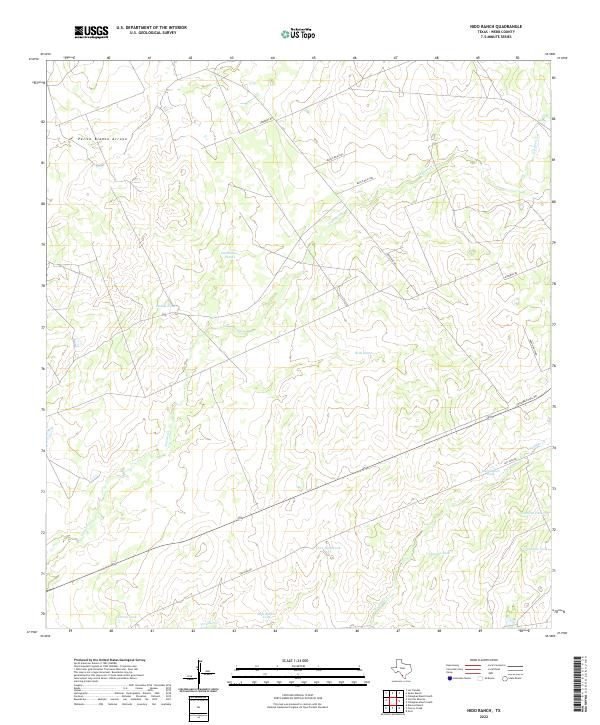 Nido Ranch, TX — USGS 7.5-minute topo (2022)