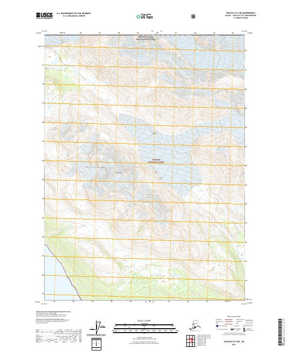 Yakutat D-4 NE, AK — USGS 7.5-minute topo (2021)